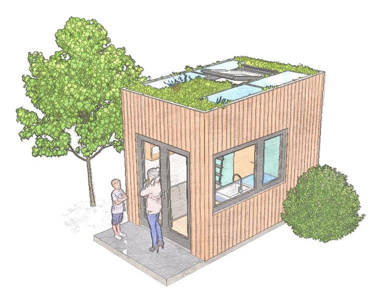 Tiny House ontwerp Tiny House bij Nijhof