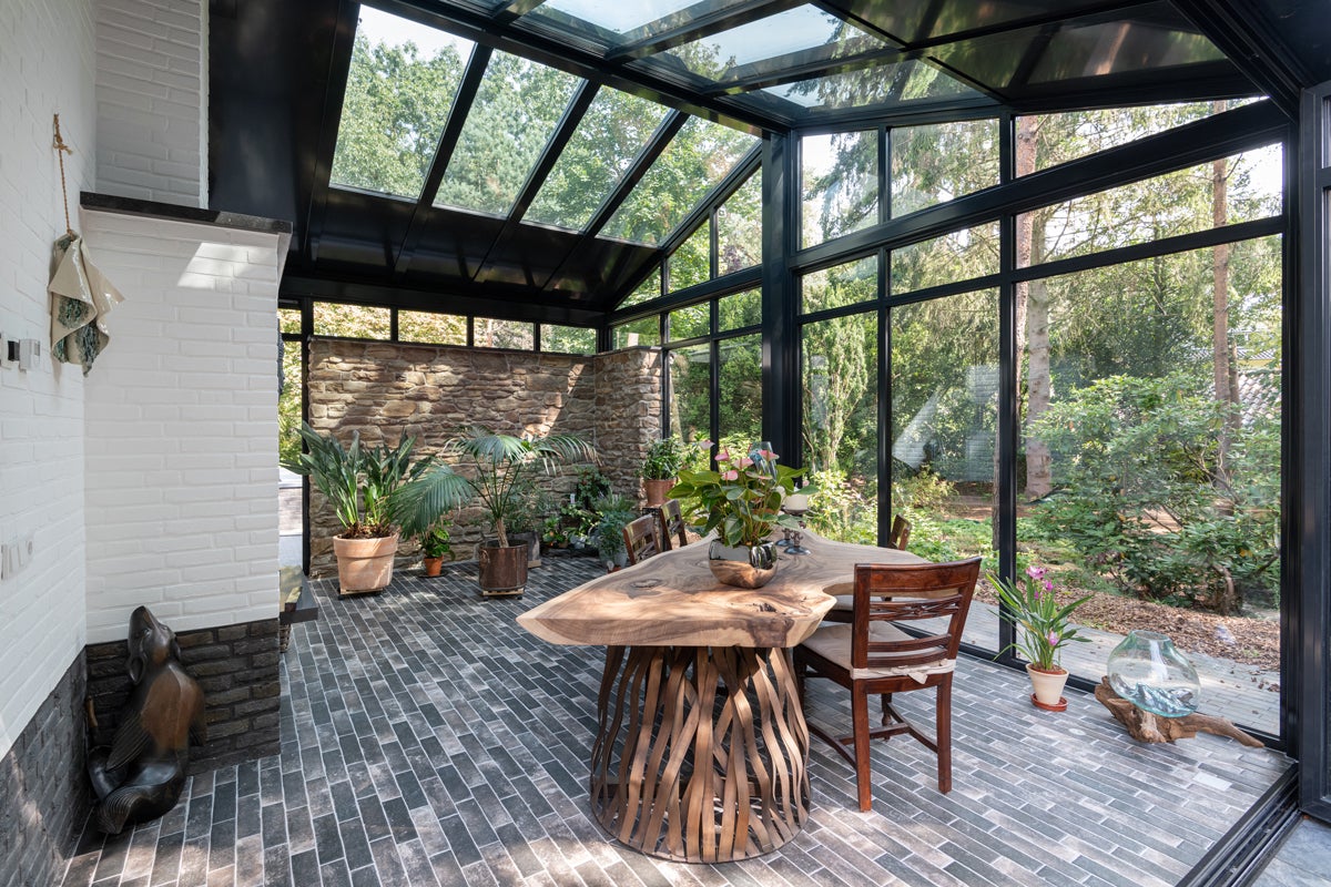 Glazen puien van Busscher Serrebouw bij Nijhof