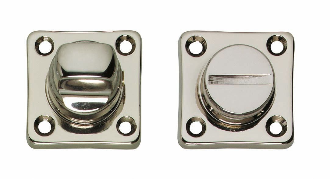 Intersteel Rozet toilet-/badkamersluiting vierkant nikkel