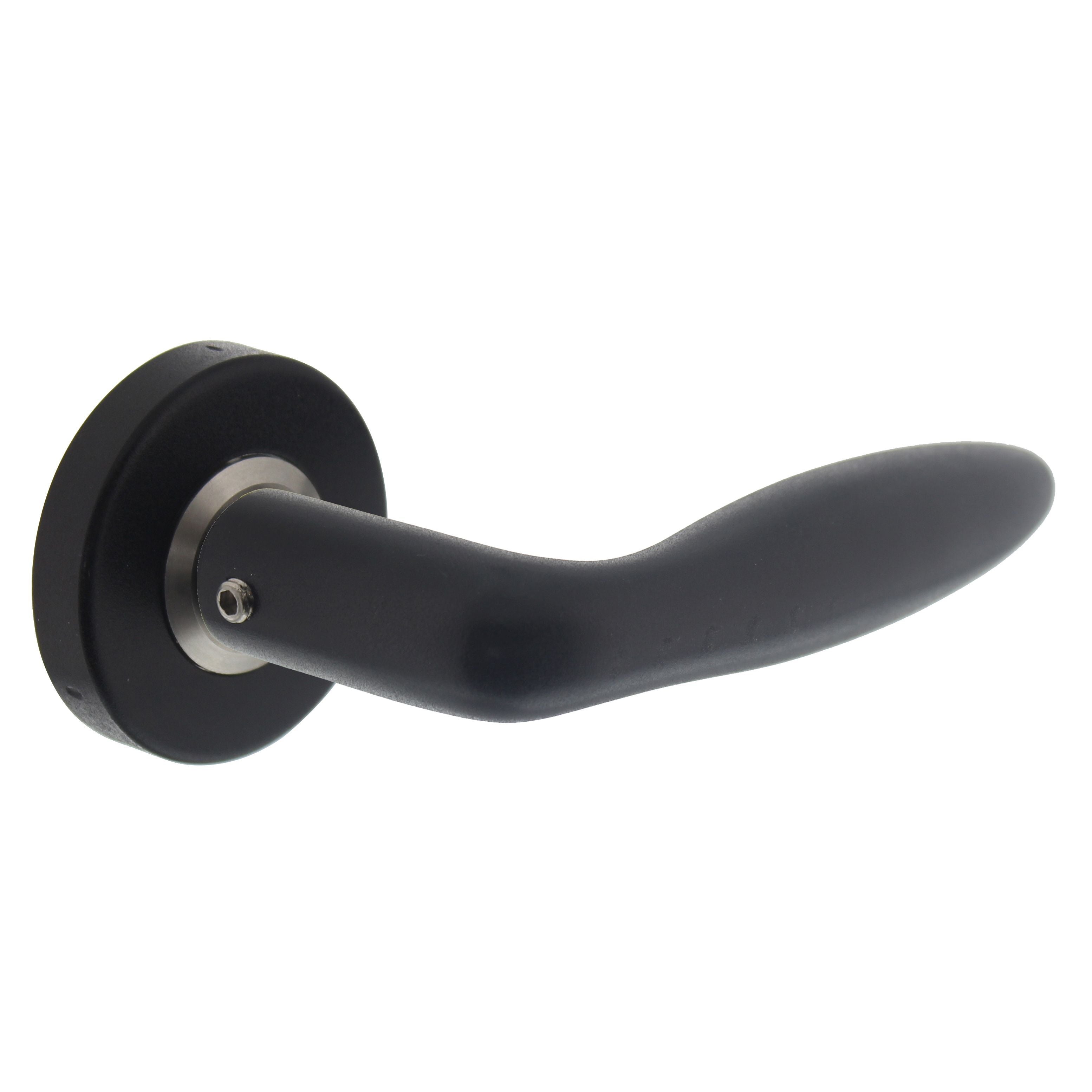 Intersteel Deurkruk Jupiter op rozet mat zwart