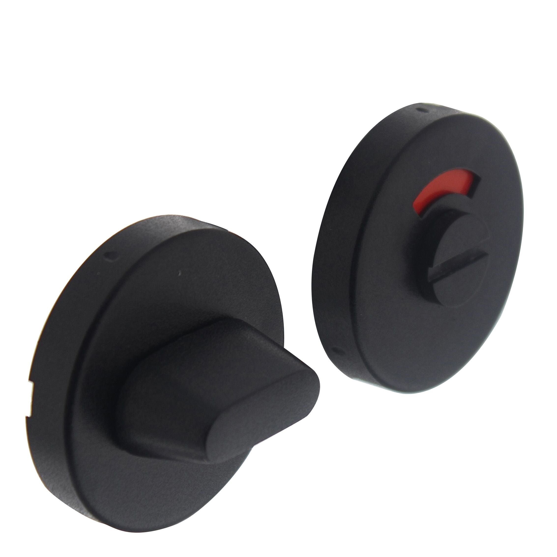 Rond rozet - Toilet badkamer verdekt metaal rvs - mat zwart