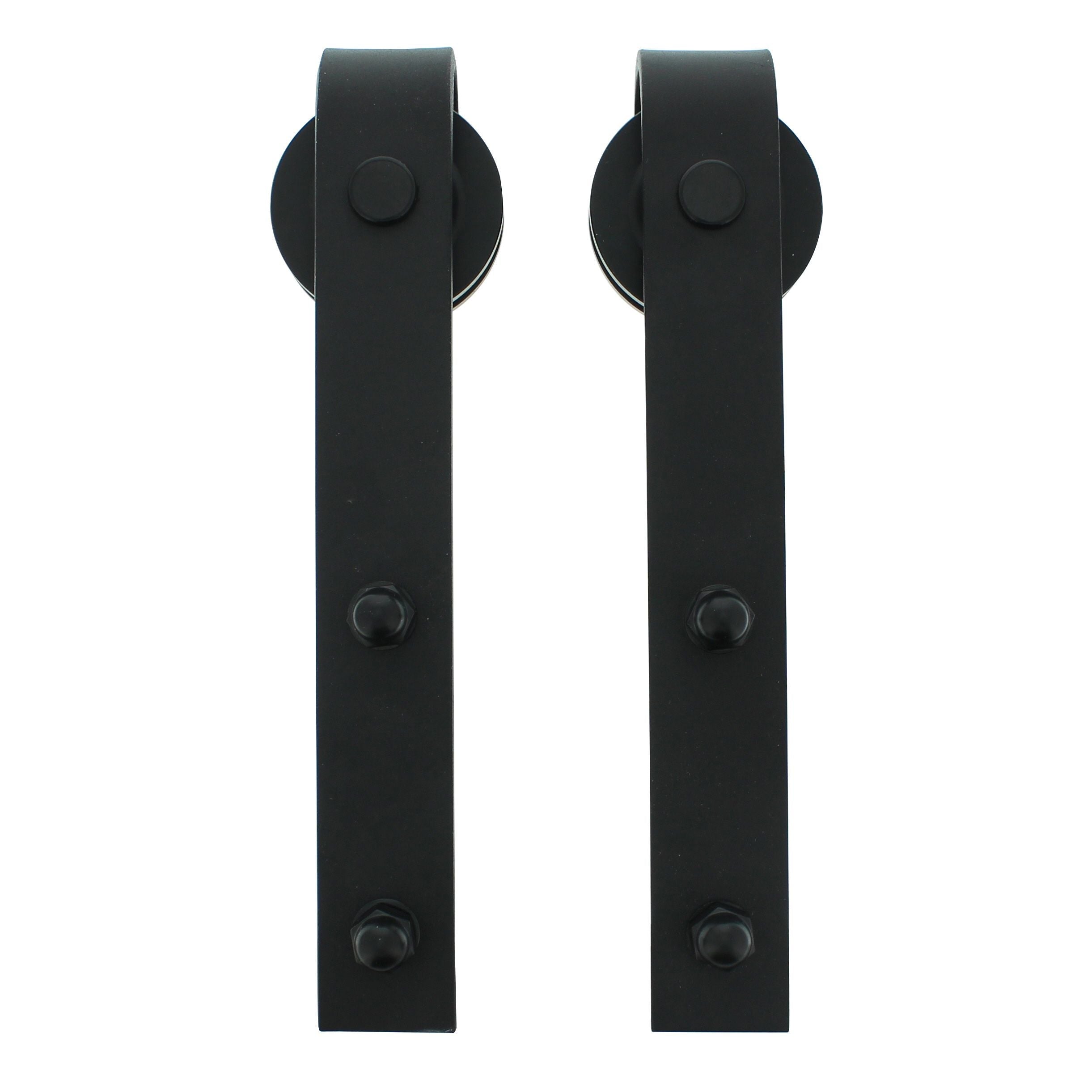 Intersteel Set van 2 hangrollen recht 290 mm mat zwart