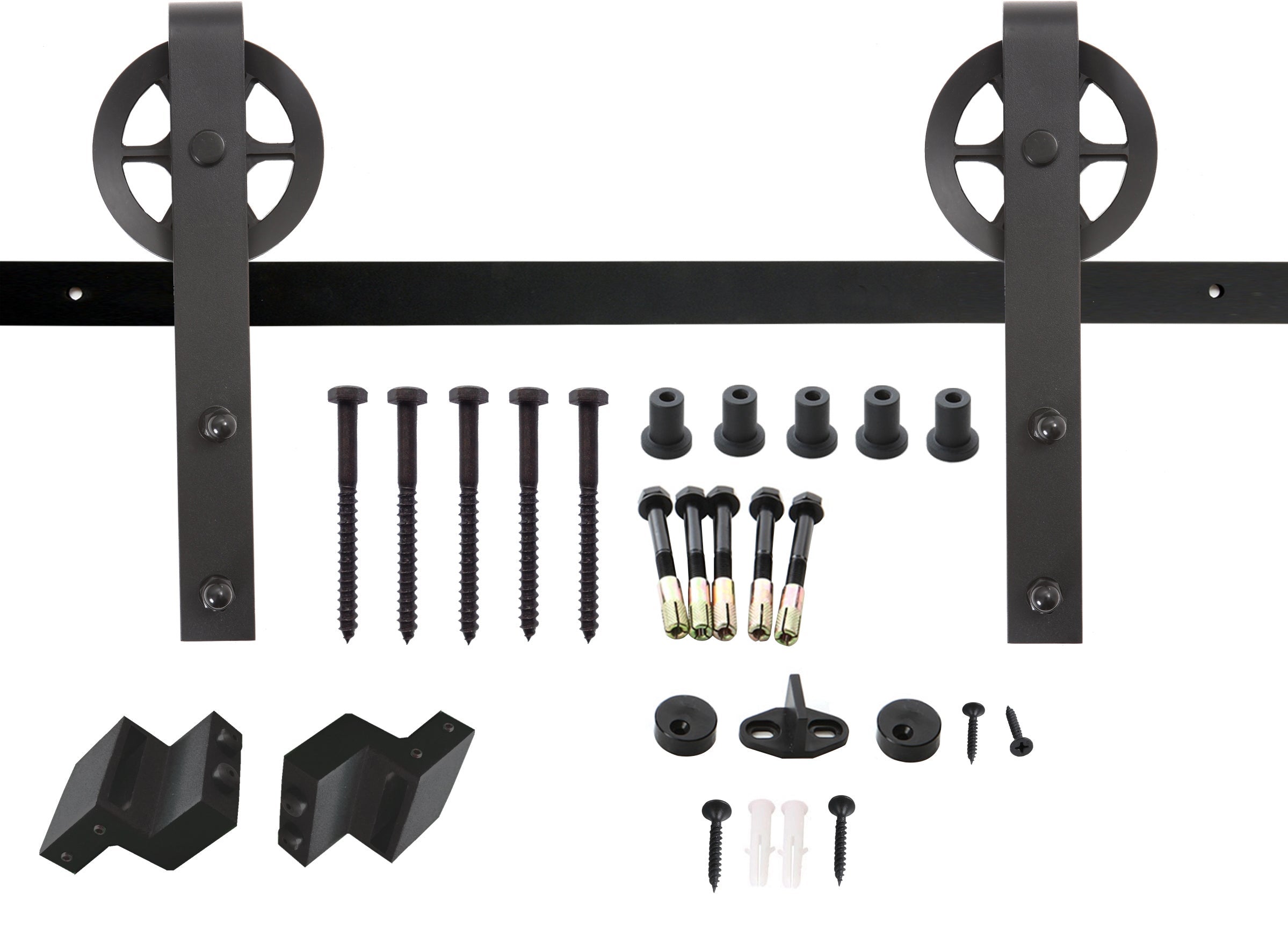 Intersteel Schuifdeursysteem Wheel mat zwart