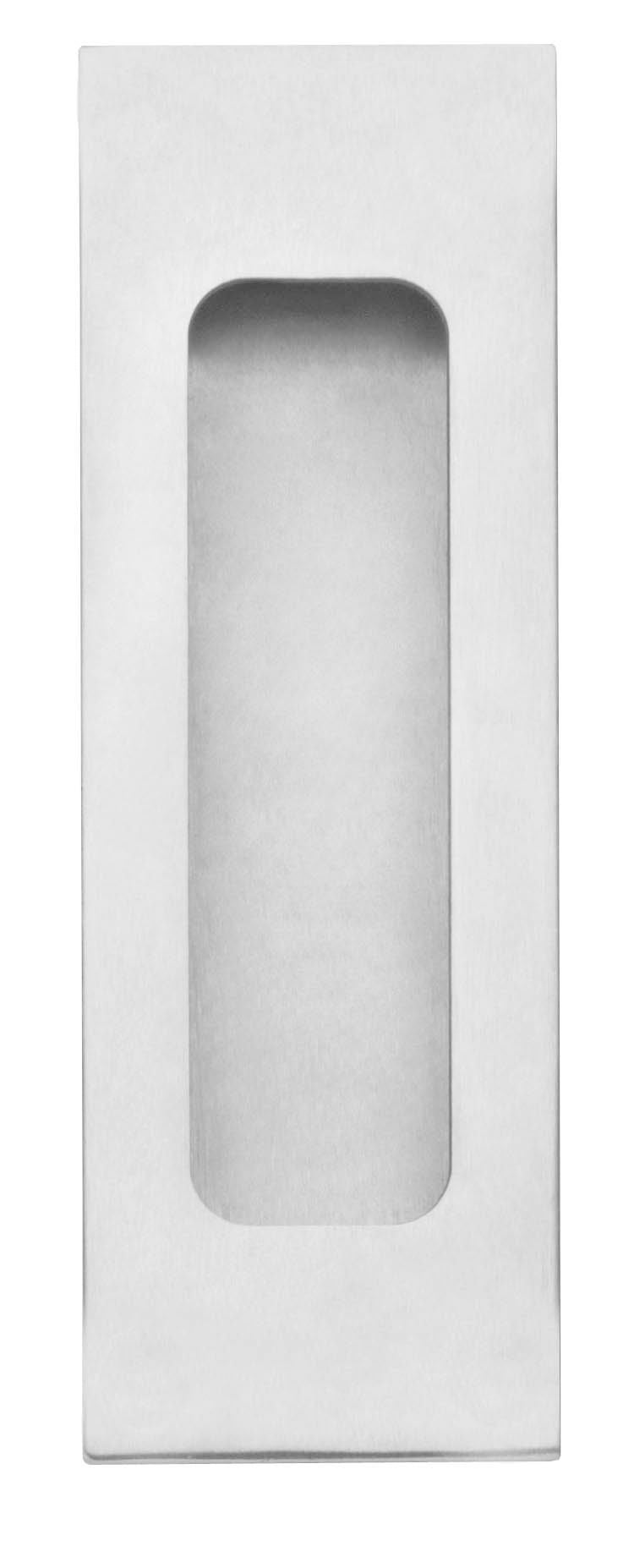 Intersteel Schuifdeurkom rechthoek 120x40mm blind rvs geborsteld rvs geborsteld