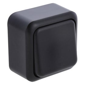 Schakelaar opbouw - wissel - zwart