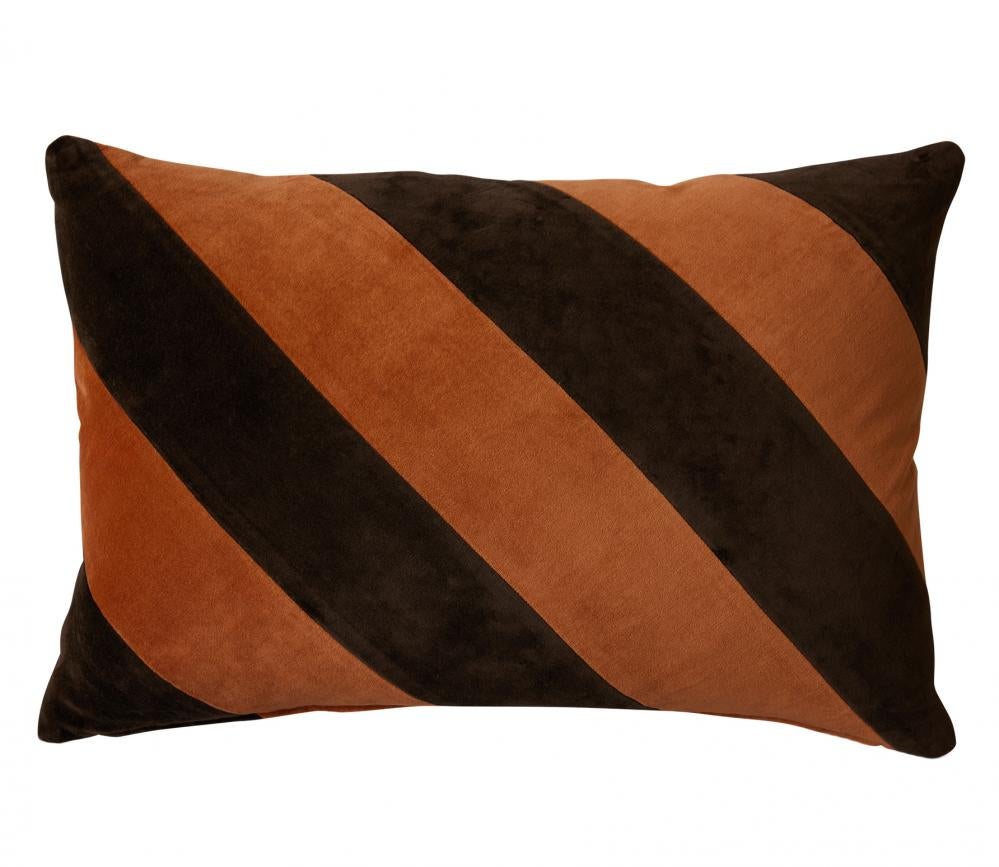 Sierkussen - September striped - Bruin