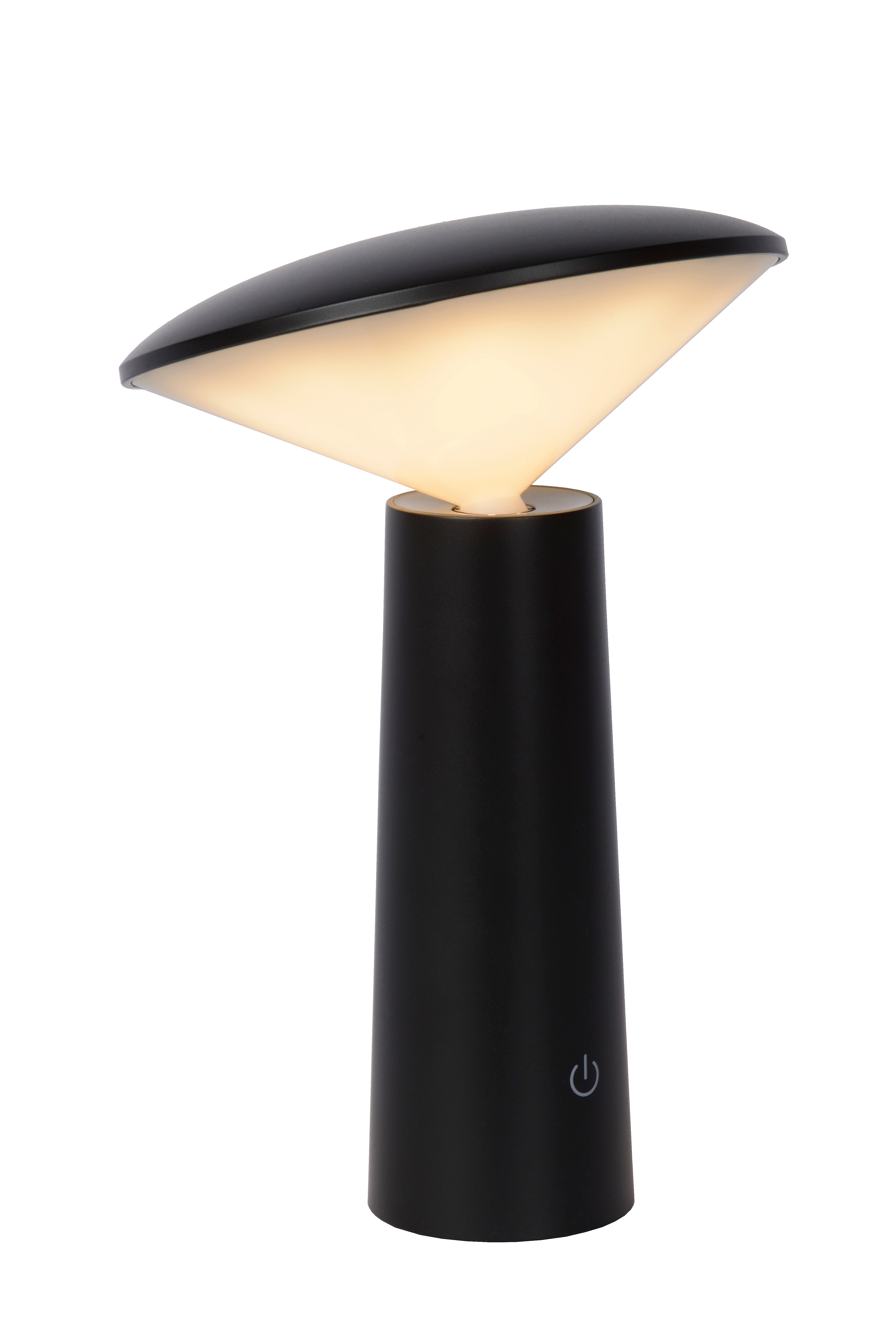 Tafellamp Buiten - JIVE Accu/Batterij Ø 13,7 cm LED Dimb. 1x4W 6500K IP44 3 StepDim  - Zwart