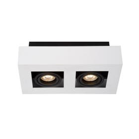Plafondspot - Xirax Led Dim To Warm Gu10 2X5W 2200K/3000K  - Wit