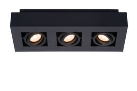 Plafondspot - Xirax Led Dim To Warm Gu10 3X5W 2200K/3000K  - Zwart
