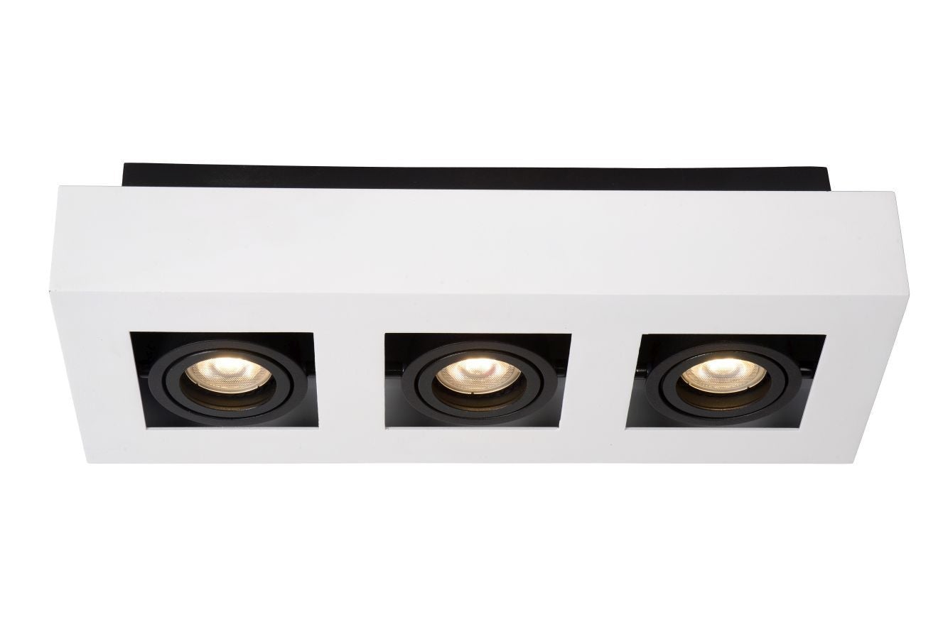 Plafondspot - Xirax Led Dim To Warm Gu10 3X5W 2200K/3000K  - Wit