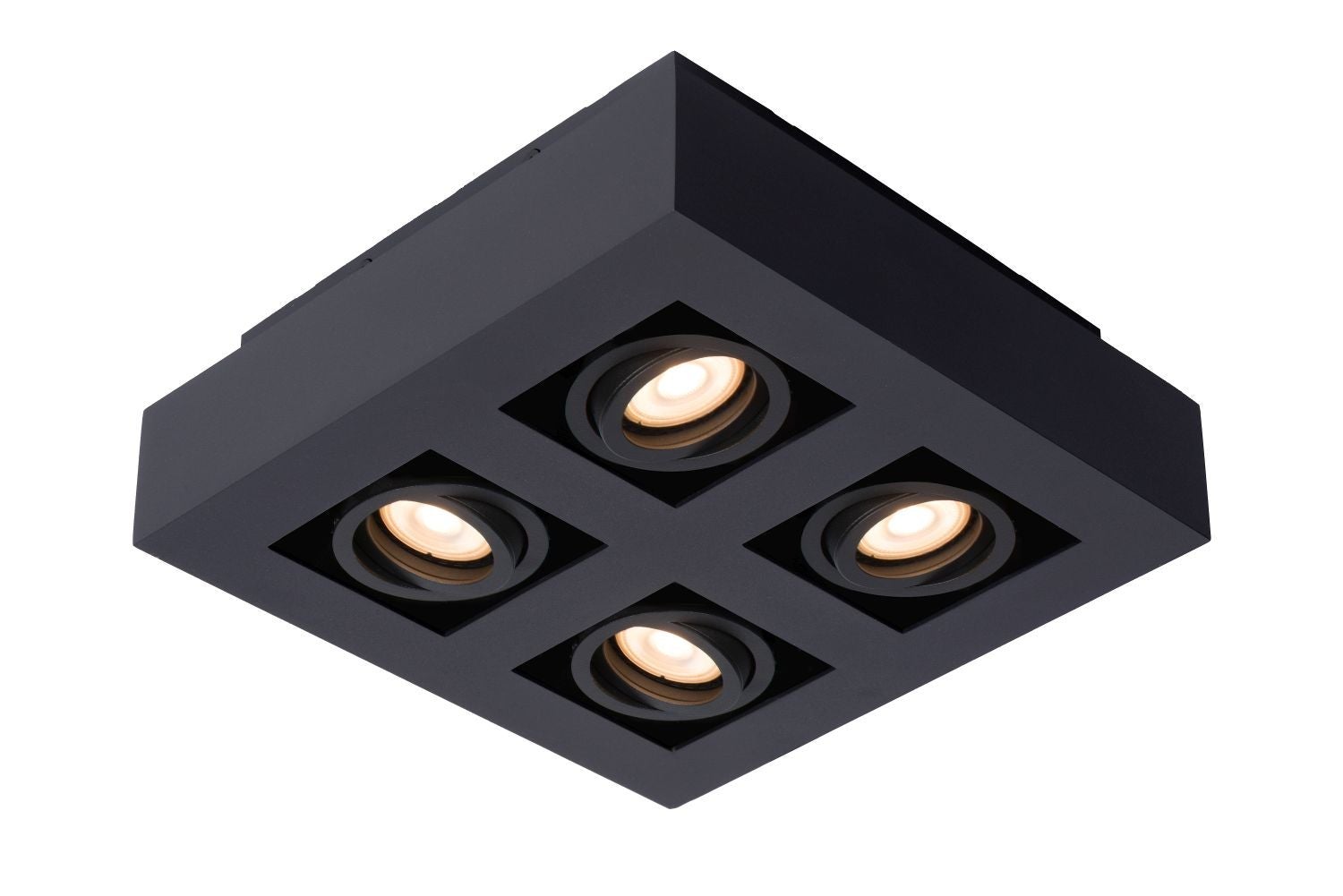 Plafondspot - Xirax Led Dim To Warm Gu10 4X5W 2200K/3000K  - Zwart