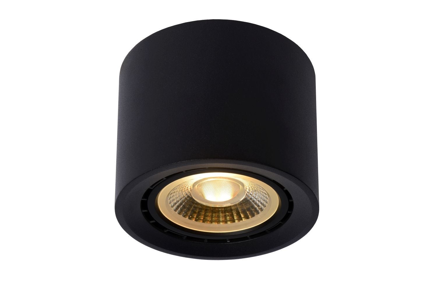 Plafondspot - Fedler Ø 12 Cm Led Dim To Warm Gu10 1X12W 2200K/3000K  - Zwart