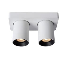 Plafondspot - Nigel Led Dim To Warm Gu10 2X5W 2200K/3000K  - Wit