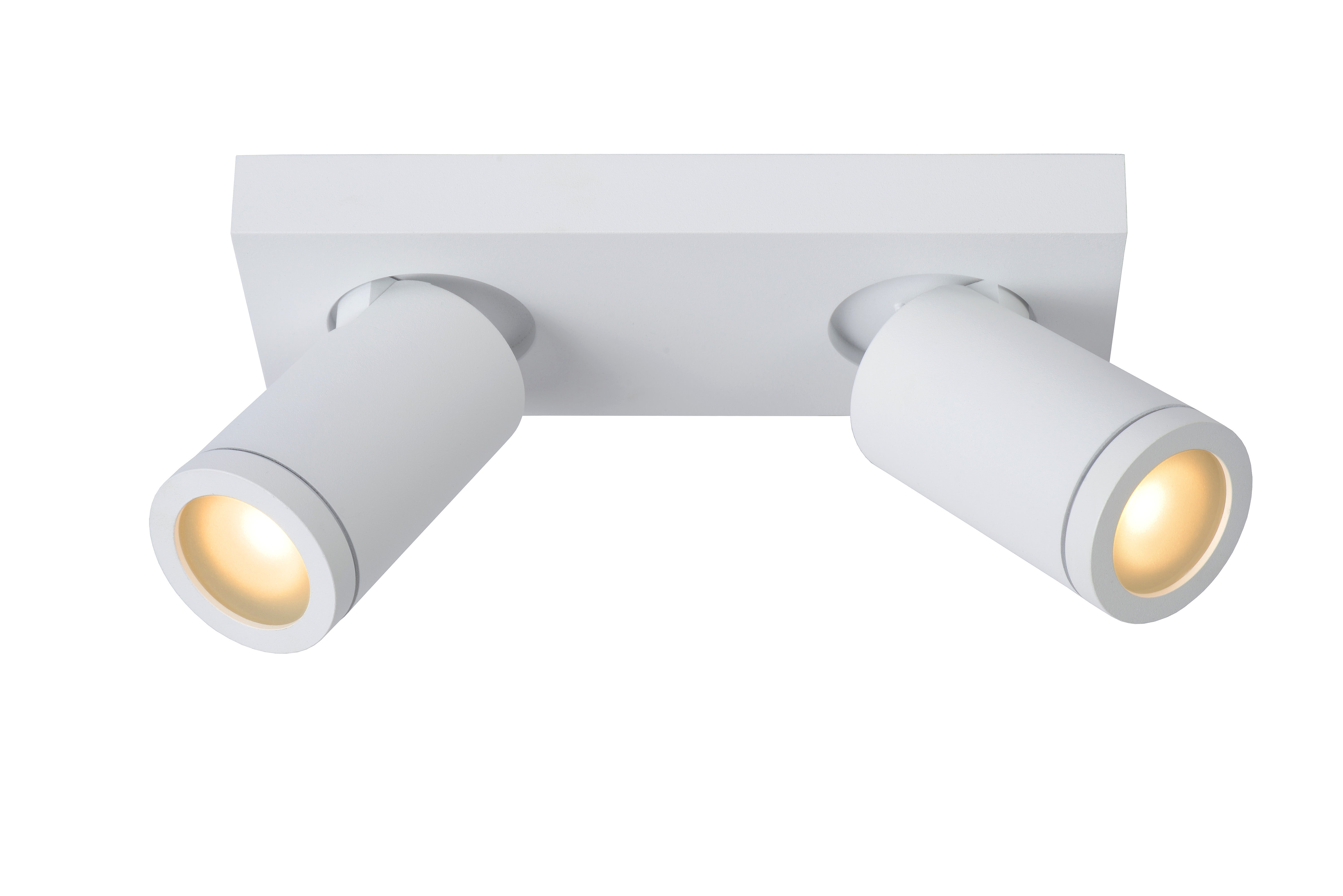 Plafondspot Badkamer - Taylor Led Dim To Warm Gu10 2X5W 2200K/3000K Ip44  - Wit