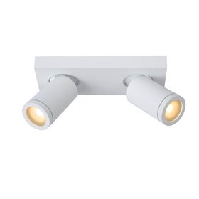 Plafondspot Badkamer - Taylor Led Dim To Warm Gu10 2X5W 2200K/3000K Ip44 - Wit