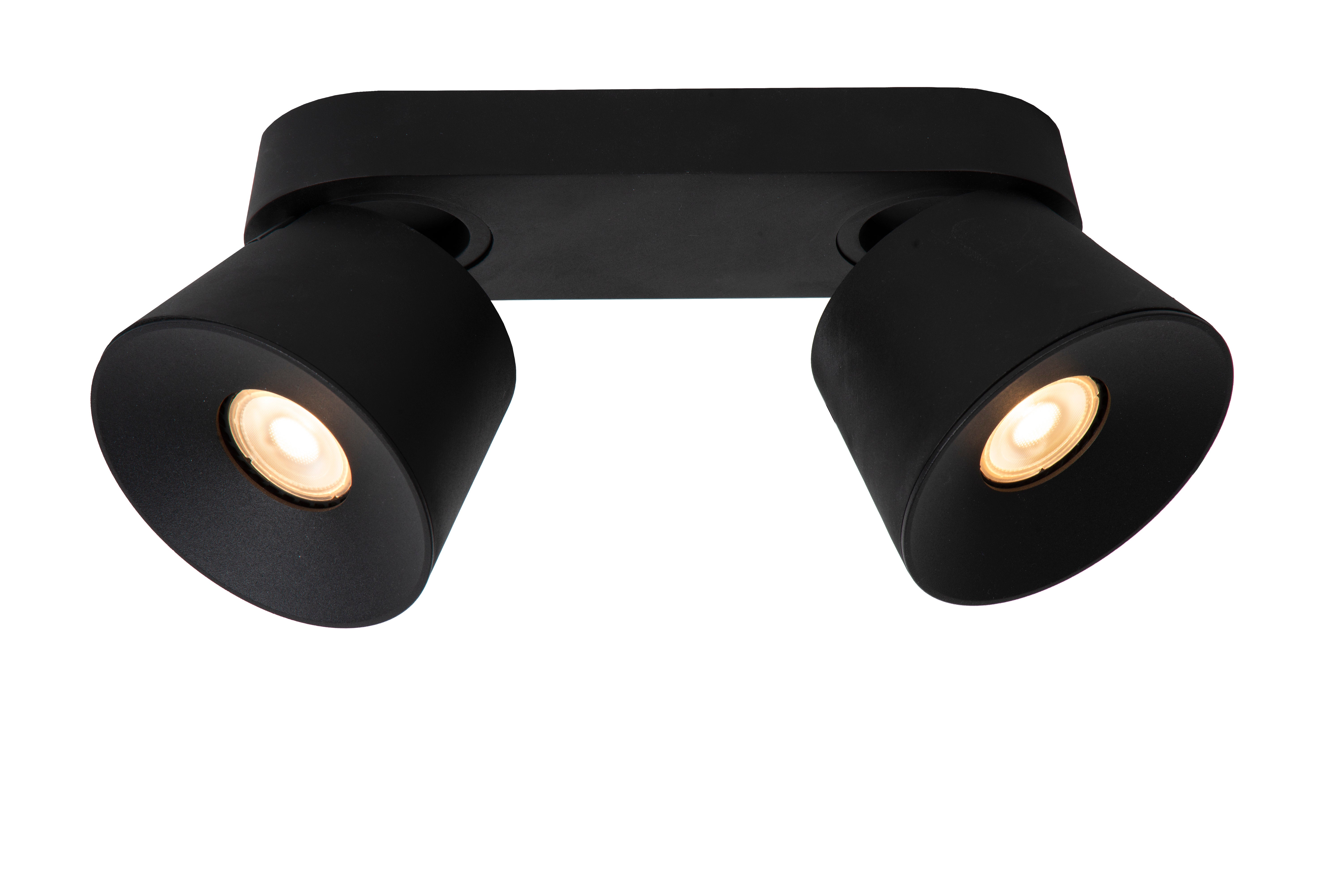 Plafondspot - TRIGONO 2xGU10  - Zwart