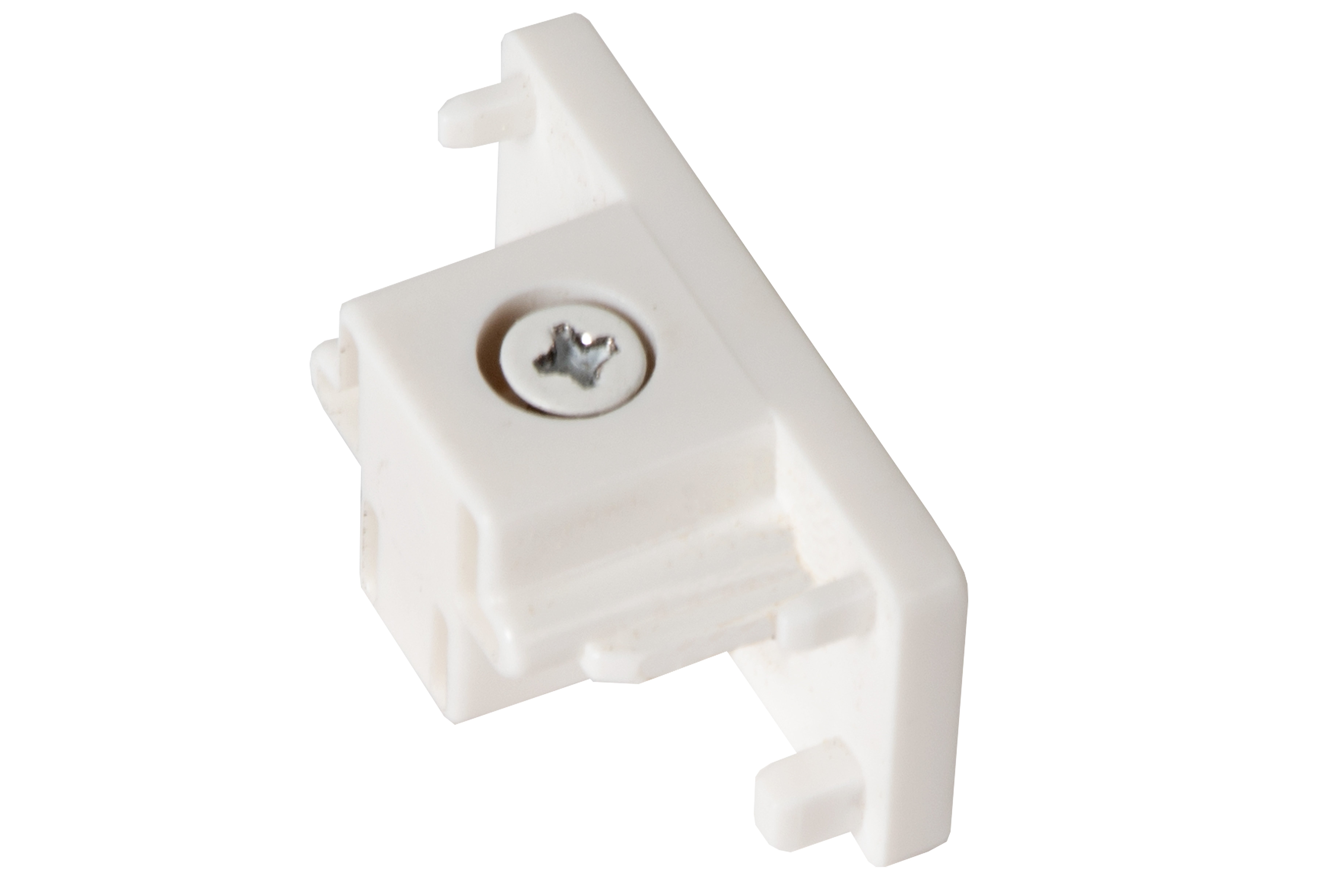 Railverlichting - TRACK Eindkap - 1-fase Railsysteem / Railverlichting - Set van 2 - Wit (Uitbreiding)