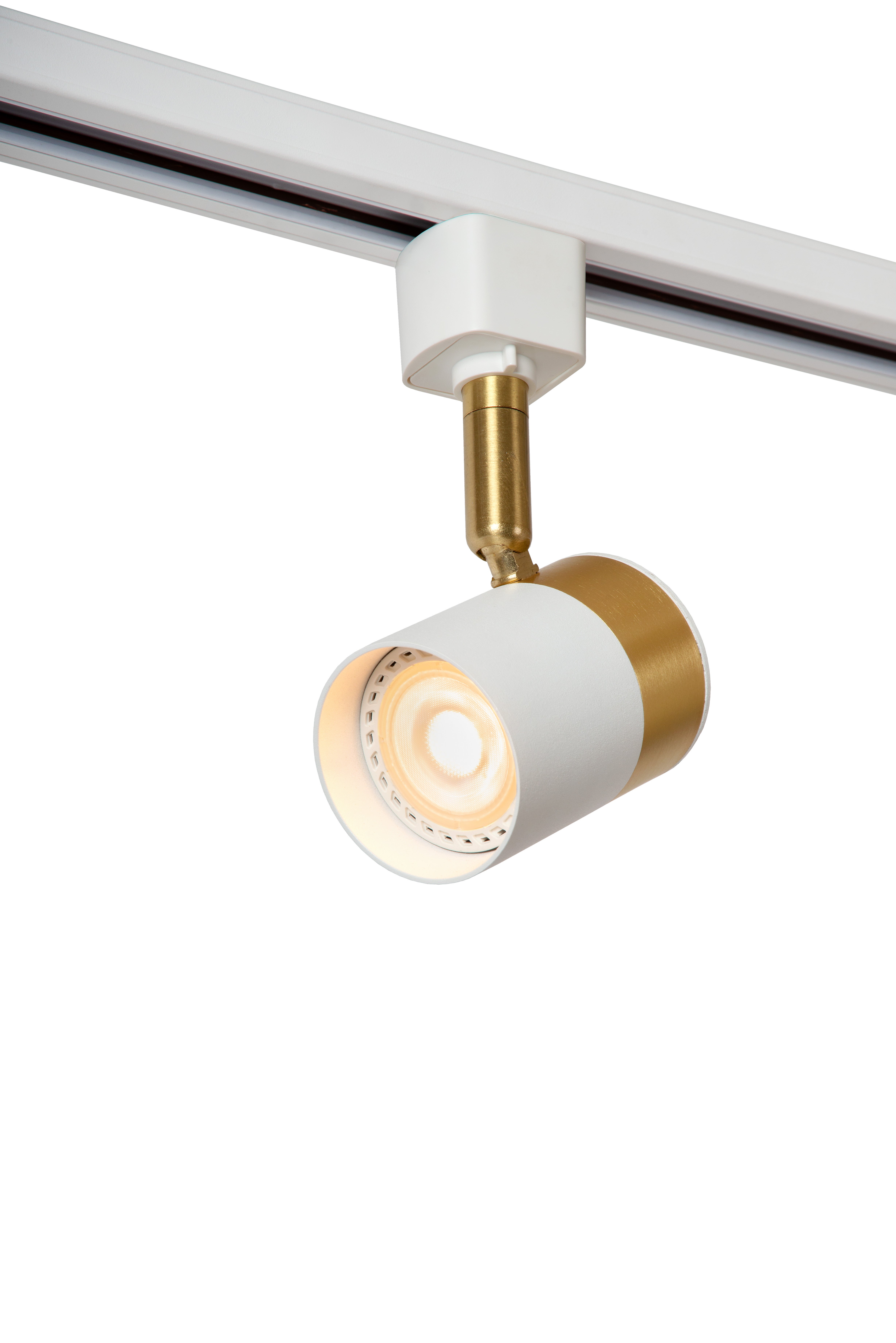 Railverlichting - TRACK FLORIS Railspot - 1-fase Railsysteem / Railverlichting - 1xGU10 - Wit (Uitbreiding)