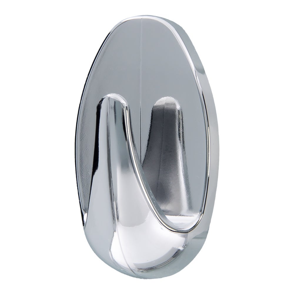 Tesa powerstrips small ovaal chroom