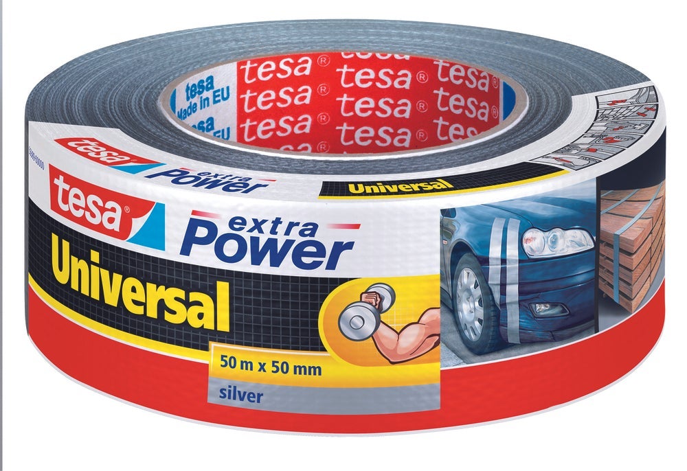 Tesa extra power universal tape grijs 50 m x 50 mm