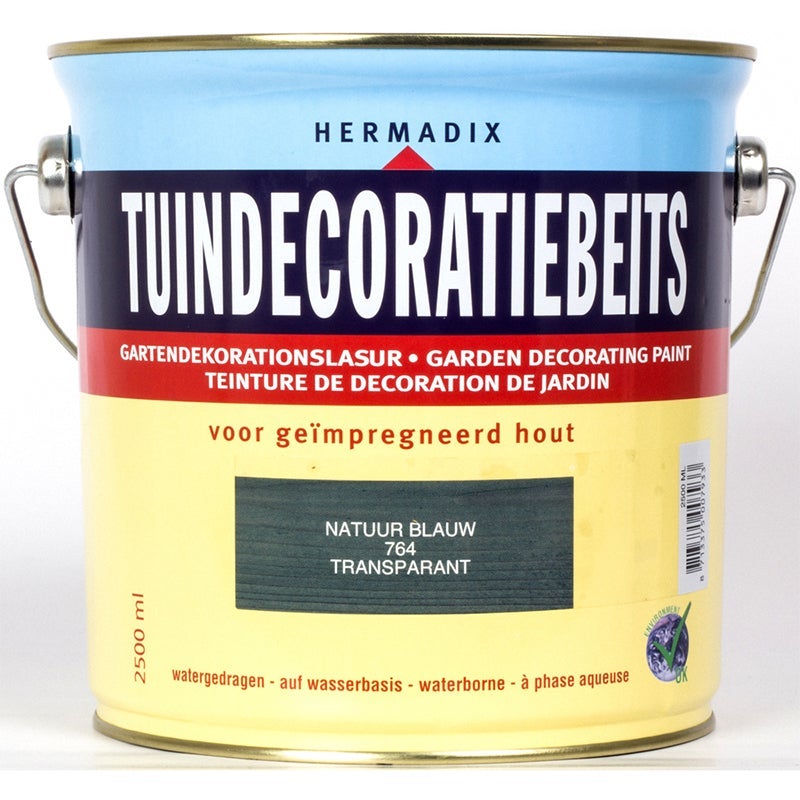 Hermadix tuindecoratiebeits natuur blauw 764 2,5 l