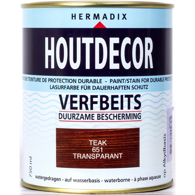 Hermadix houtdecor verfbeits teak 651 750 ml