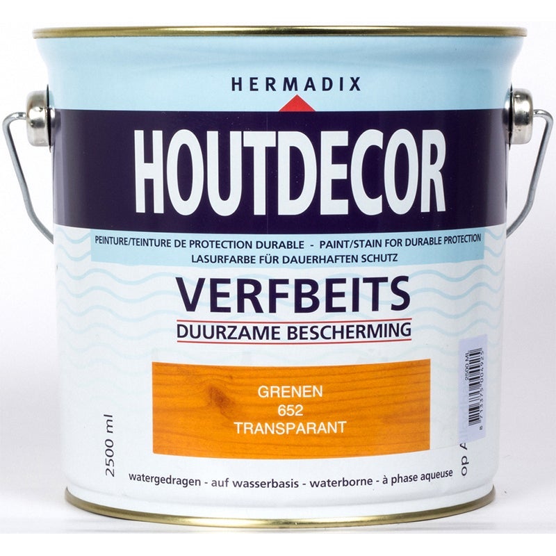 Hermadix houtdecor verfbeits grenen 652 2,5 l