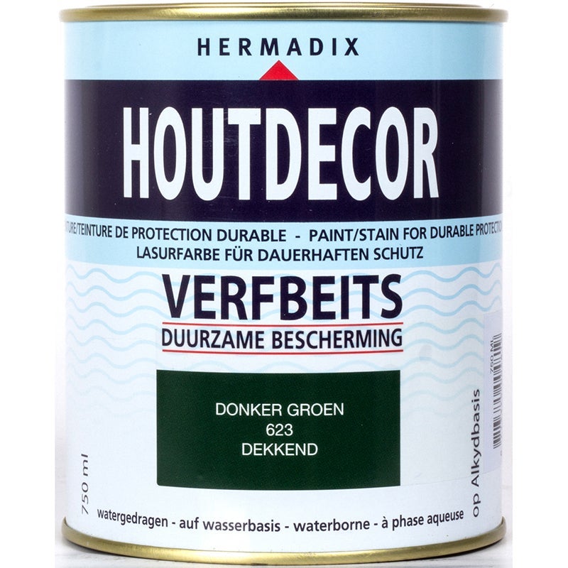 Hermadix houtdecor verfbeits donker groen 623 750 ml