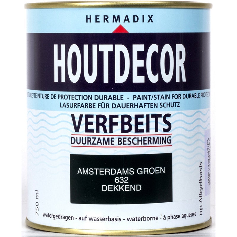 Hermadix houtdecor verfbeits amsterdams groen 632 750 ml