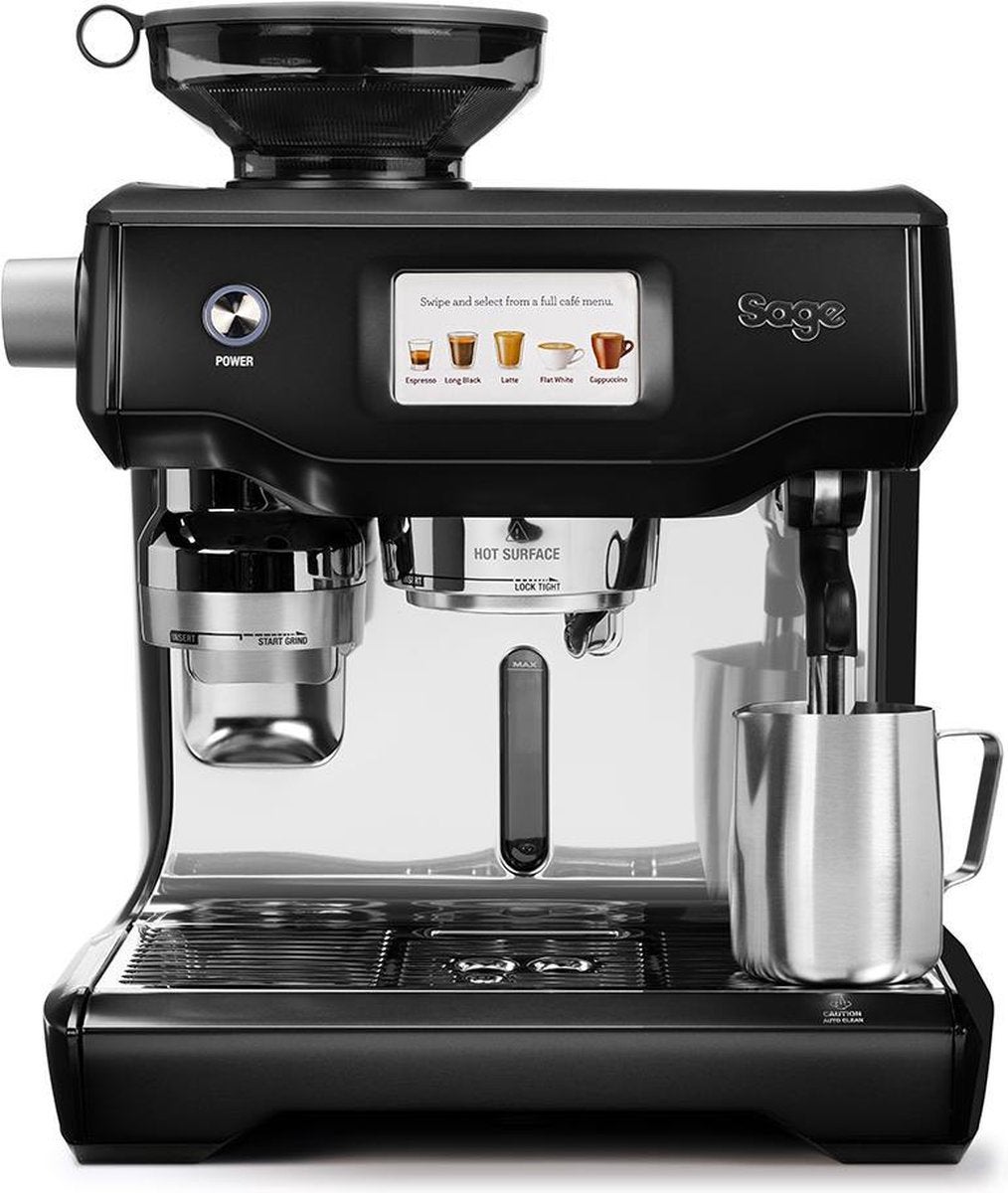 Halfautomatische koffiemachine - The Oracle Touch espressomachine - Black Stainless Steel