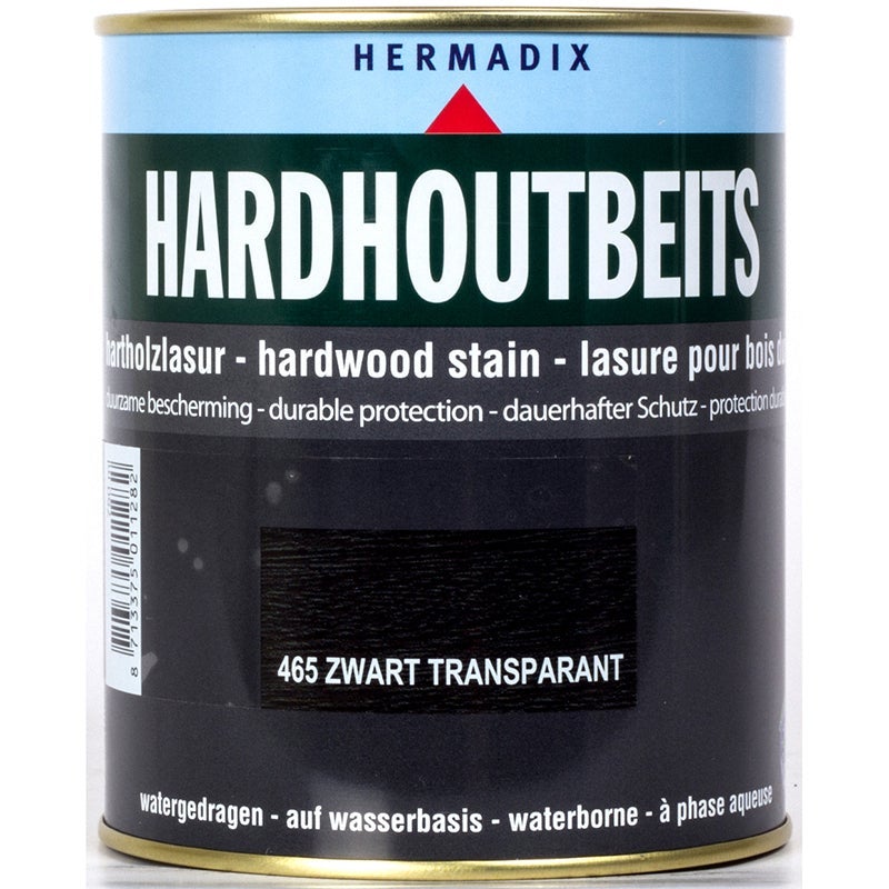 Hermadix hardhoutbeits zwart transparant 465 750 ml