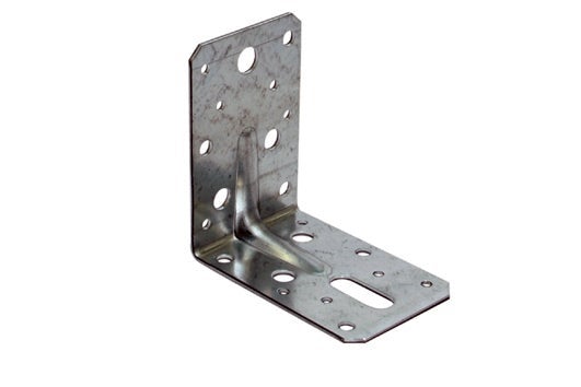 Gb hoekanker met ril 90 x 90 x 60 x 2,5 mm gegalvaniseerd