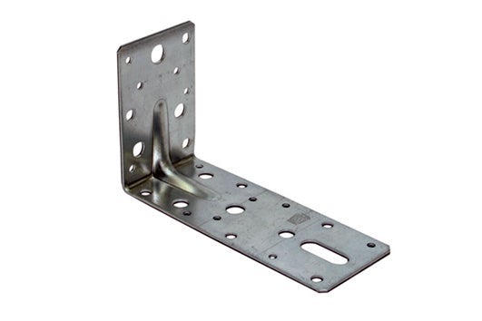 Gb hoekanker met ril 150 x 90 x 60 x 2,5 mm gegalvaniseerd