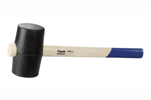 Kwb rubberhamer nr.4 zacht rubber 90 mm