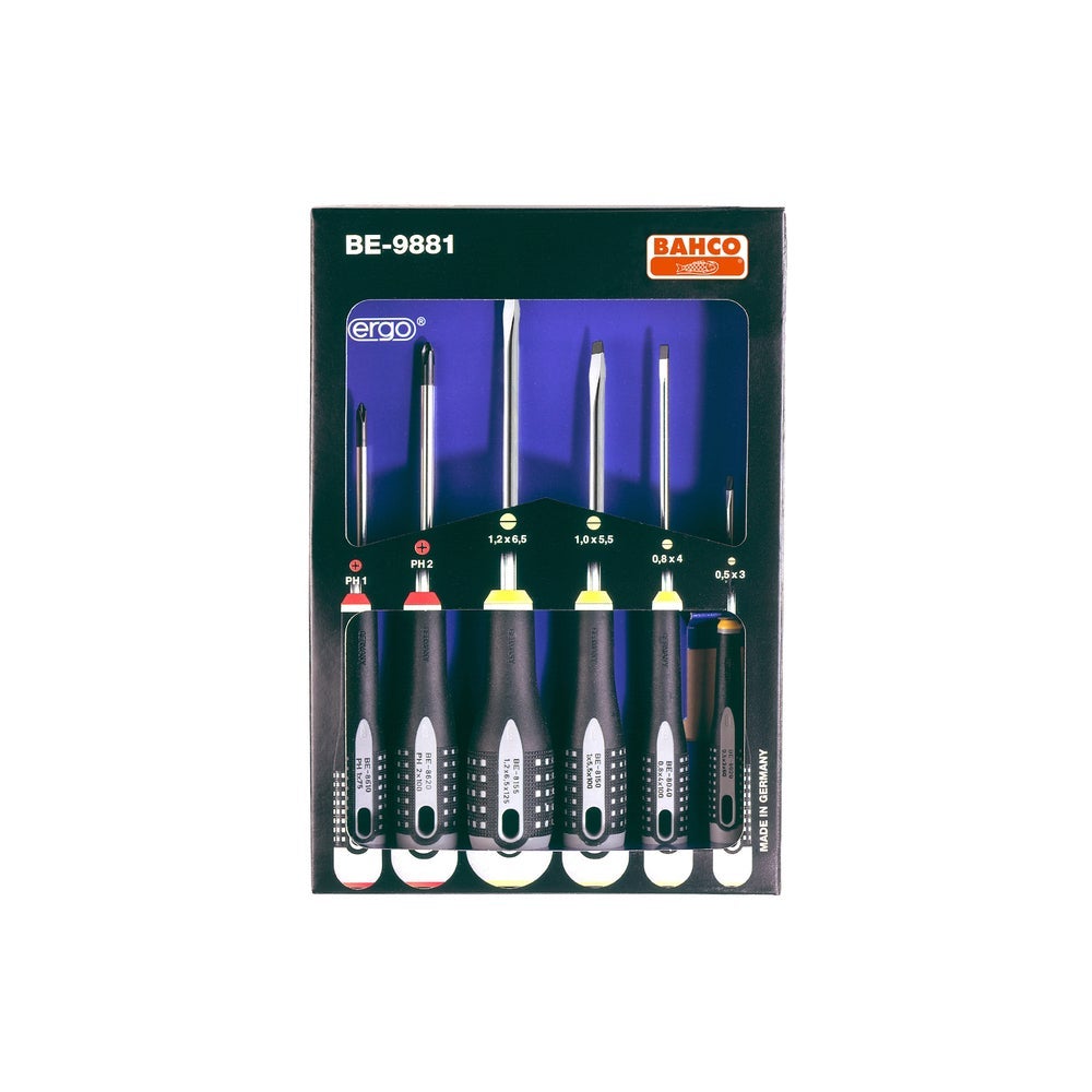Bahco schroevendraaierset ph 6-delig