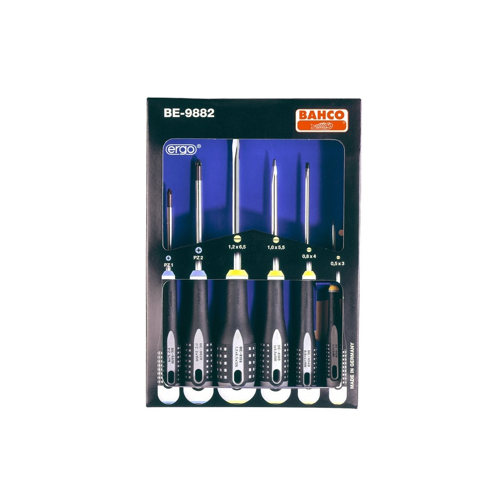 Bahco schroevendraaierset be-9882 6-delig
