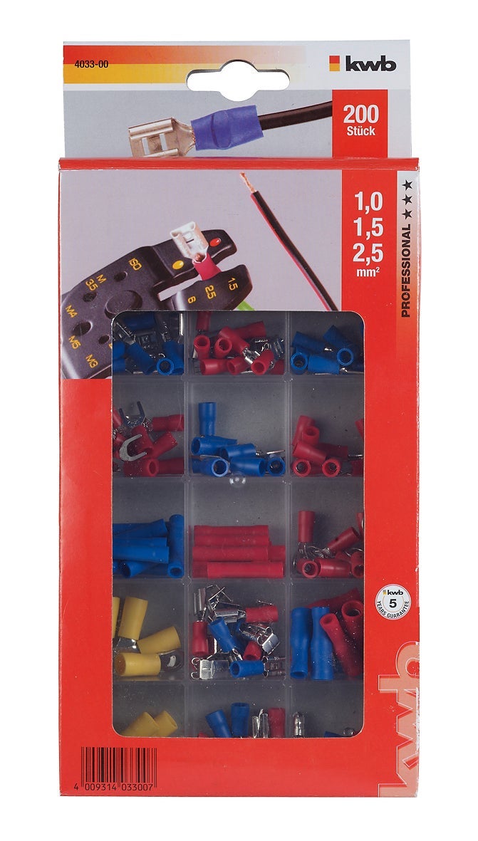 Kwb kabelschoenset 200-delig