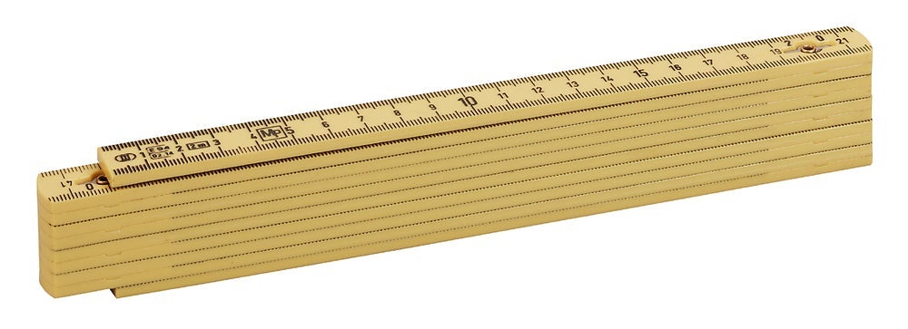 Kwb duimstok kunststof geel 2 m 10-delig