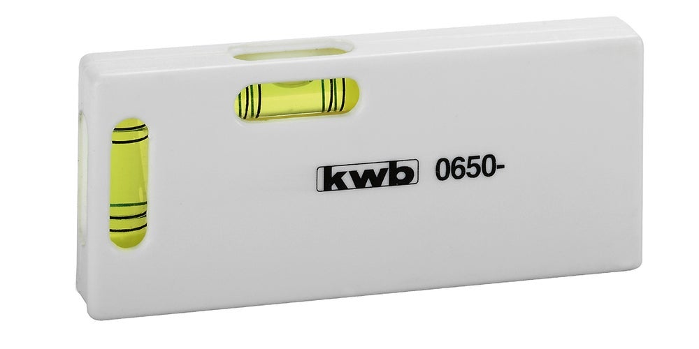 Kwb waterpas mini 2 libellen kunststof 10 cm