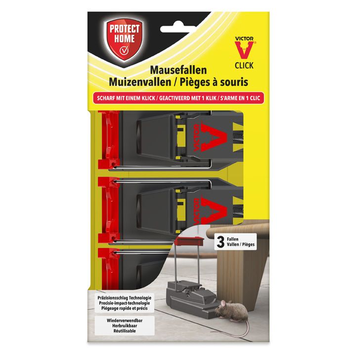 Muizenval - Victor plastic 3 stuks 