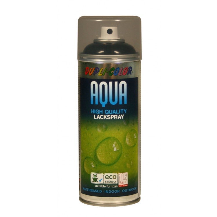 Dupli color aqua hoogglanslak gitzwart ral 9005 350 ml