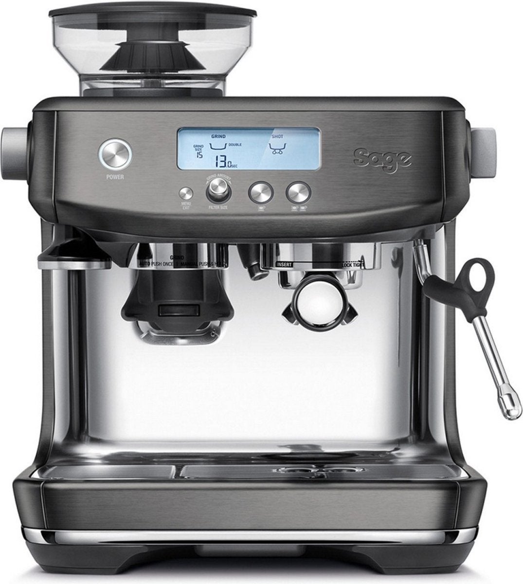 Halfautomatische koffiemachine - The Barista Pro espressomachine - Black Stainless Steel