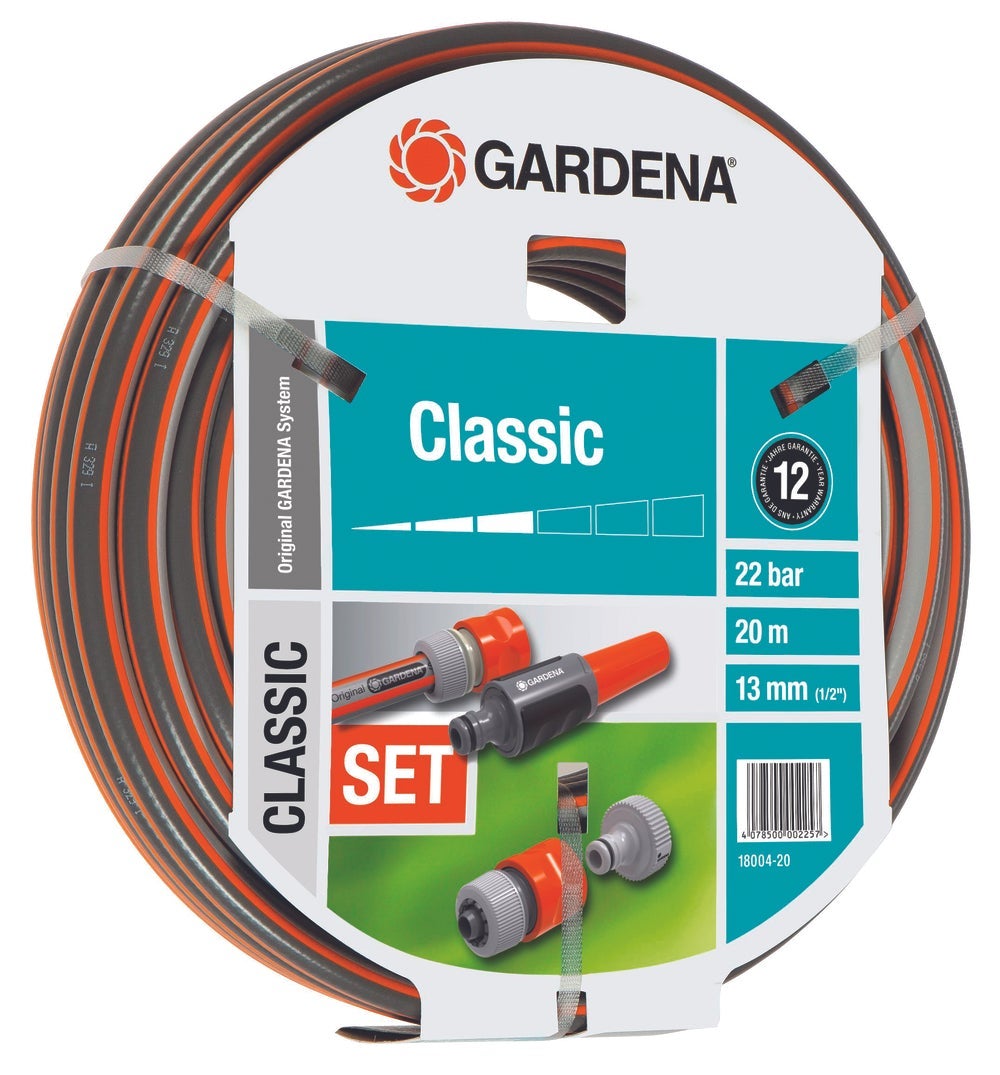 Gardena classic tuinslang met aansluitarmaturen 13 mm (1/2 inch) 20 m