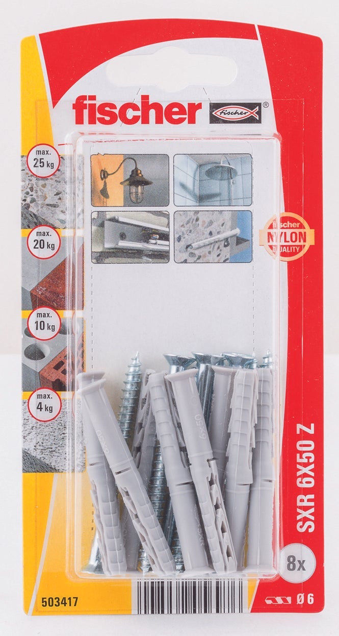 Fischer kozijnplug sxr 8 h120 rsk 5 stuks