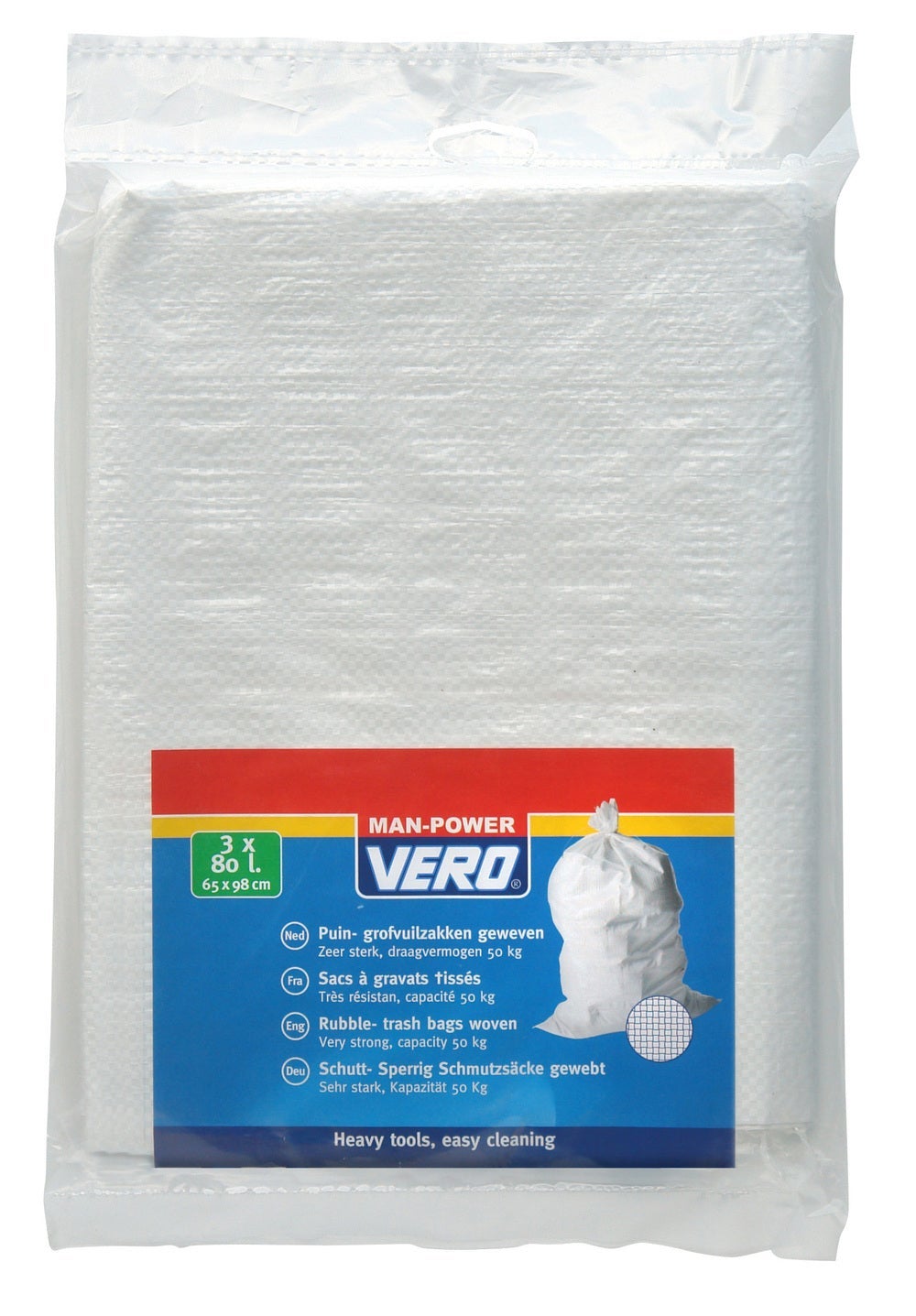 Vero grofvuilzak 80 l 3 stuks