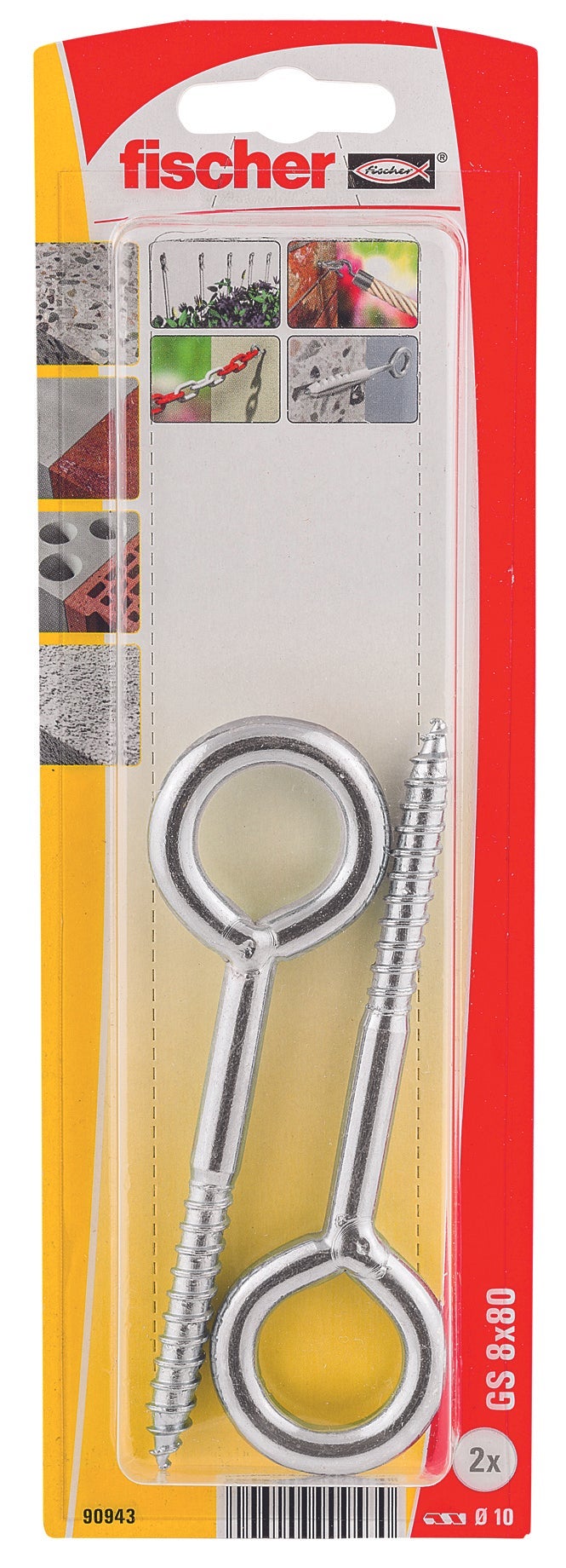 Fischer schroefoog gs8x80k