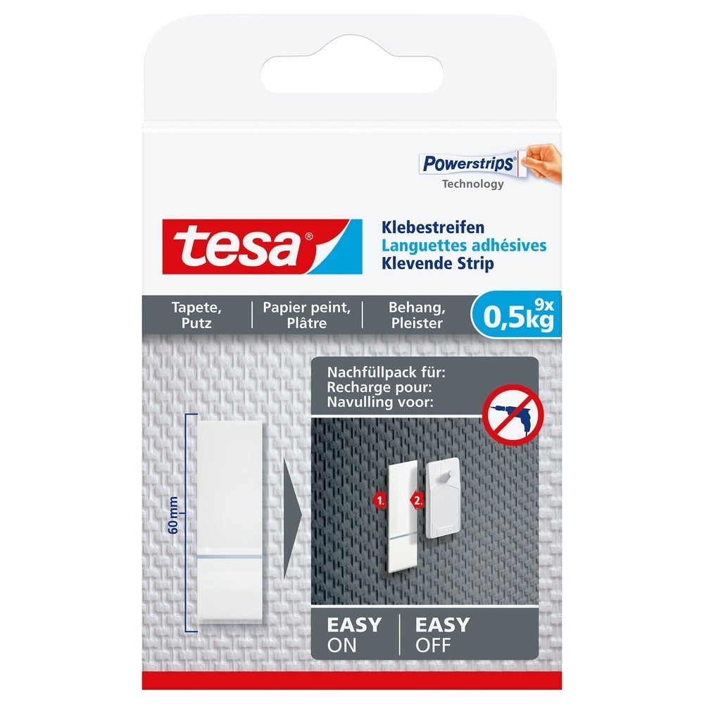 Tesa powerstrips gevoelige oppervlakken 77770 500 g