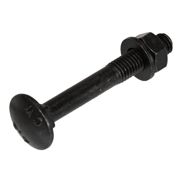 Blackline slotbout m8 x 60 mm moer + ring zwart 5 stuks