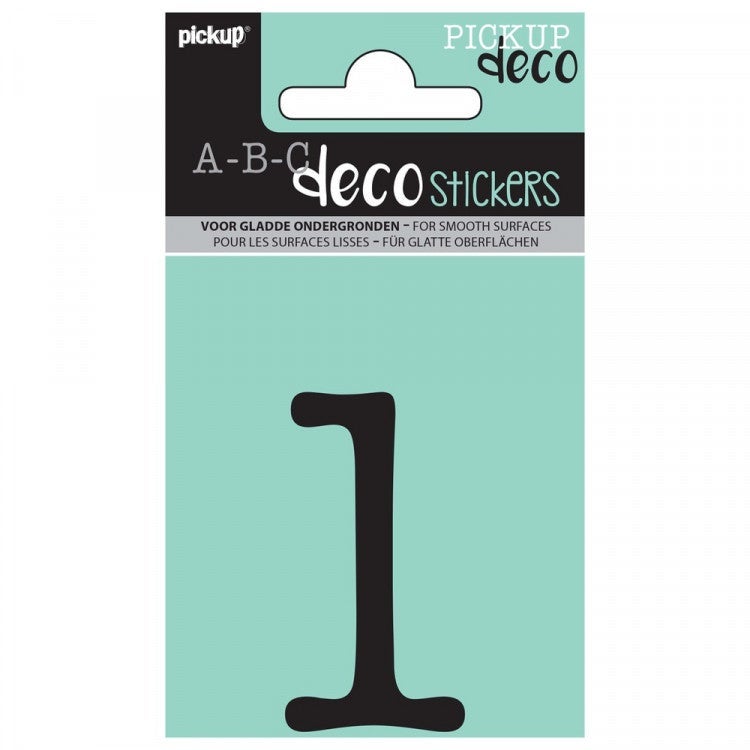 Pickup decocijfer 1 maud zwart 60 mm