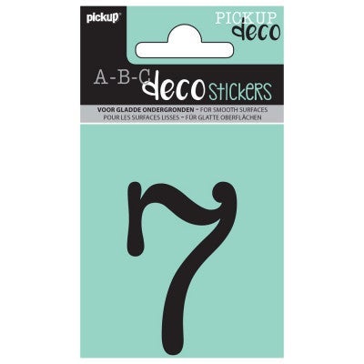 Pickup decocijfer 7 maud zwart 60 mm